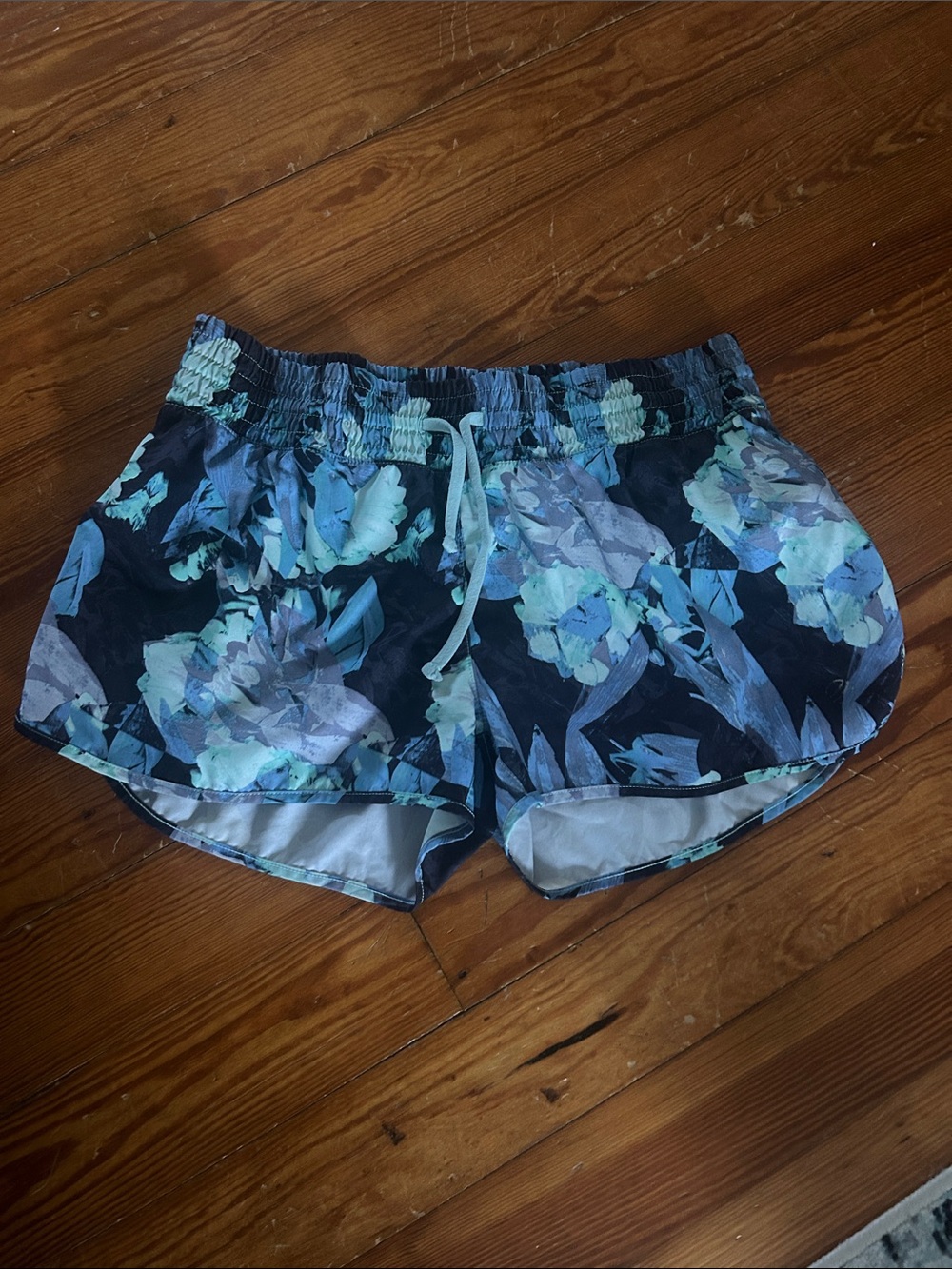 Floral Print Athletic Shorts